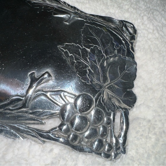 Arthur Court Silver Tray with Embossed Design - Picture 6 of 10